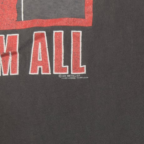 METALLICA 1990 KILL'EM ALL FITS XL 1714