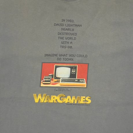 WARGAMES MOVIE PROMO CHARCOAL ALSTYLE XL 4035