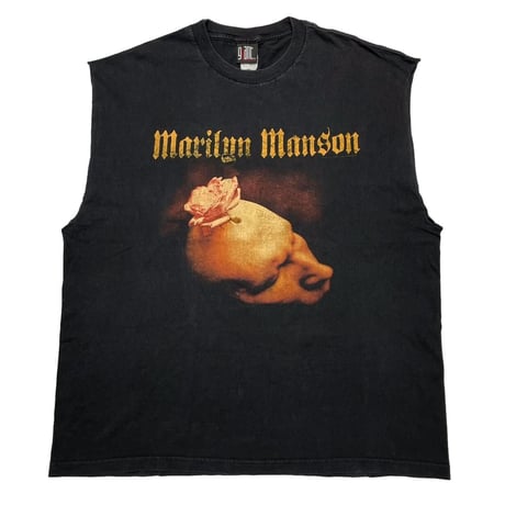 MARILYN MANSON 2001 HOLYWOOD FLOWER SLEEVE CUT GIANT FITS XL 1609