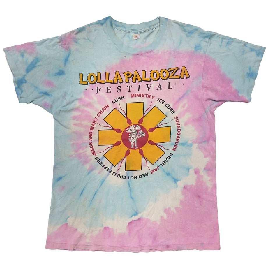 LOLLAPALOOZA 92 TIEDYE FRUIT OF THE LOOM LARGE