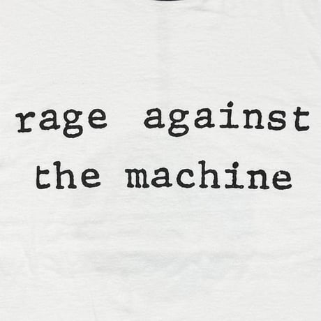 RAGE AGAINST THE MACHINE WRECKING BALL RINGER WHITE/BLACK GIANT XL 3490