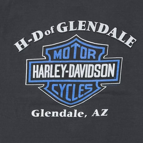 HARLEY DAVIDSON THUNDER & LIGHTNING TEXT LOGO GLENDALE XL 0230