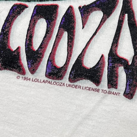 LOLLAPALOOZA 94' FESTIVAL WHITE GIANT by TEEJAYS LARGE 1171