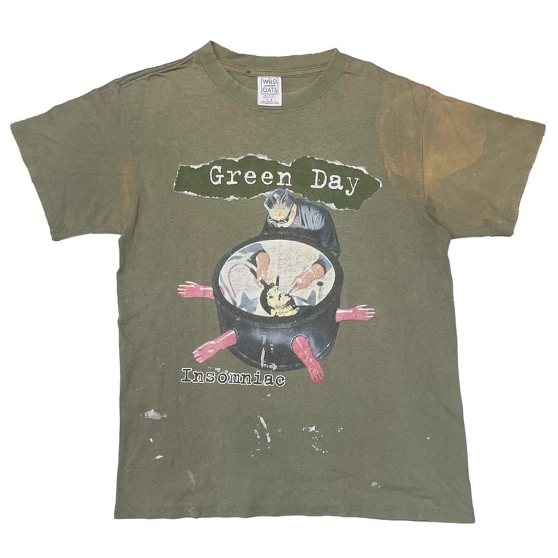 GREEN DAY Insomniac TOUR GREEN WILD OATS LARGE GREEN DAY Insomniac TOUR GREEN WILD OATS LARGE