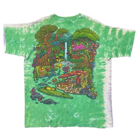 JOEY MARS 1995 ENCHANTED RAINFOREST OVP TIE DYE LIQUID BLUE XL 5223
