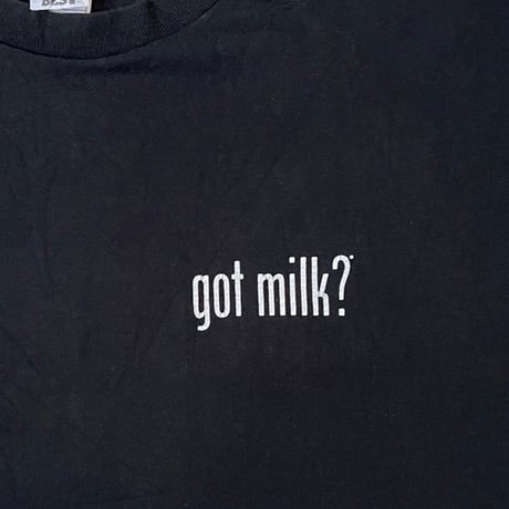 OLD&VINTAGE got milk? FRUIT OF THE LOOM XL 3385