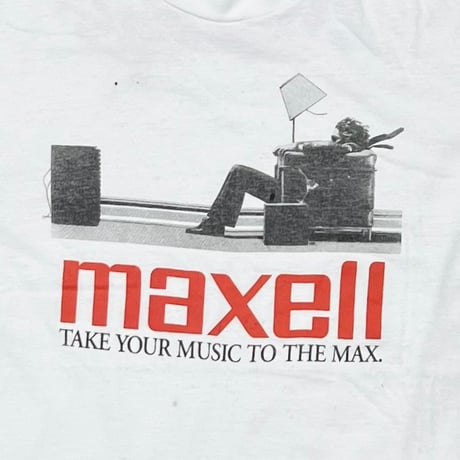 maxell TAKE YOUR MUSIC TO THE MAX BACK HOOPER'S WHITE FRUIT OF THE LOOM XL 1185