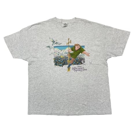 DISNEY VINTAGE THE HUNCHBACK NORTREDAME TEE ASH GREY XL 6075