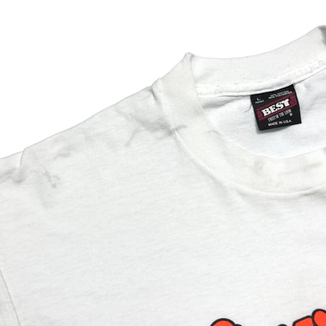 Newport Newport Pleasure! ORANGE TEXT LOGO WHITE FRUIT OF THE LOOM LARGE 6758