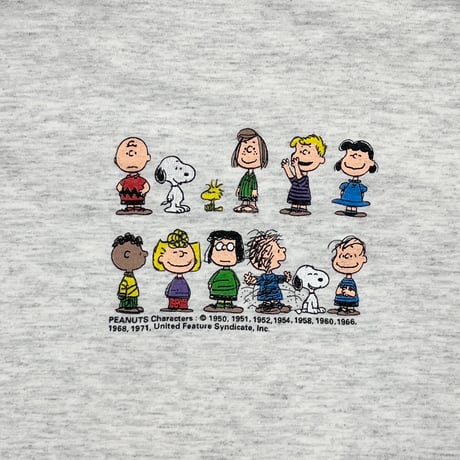 PEANUTS ORIGINAL GRUNGE ASH GREY XL 6887