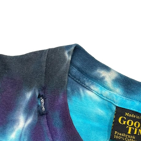 VINTAGE 90's TIE DYE WIZZARD TEE  TIE DYE GOOD TIME TAG XL 9240