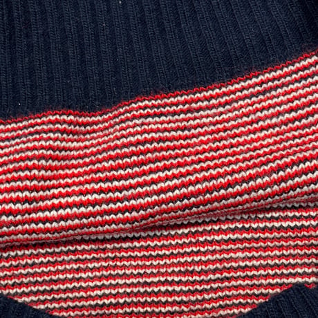 ROLLING STONES 1990 AMERICAN FLAG KNIT SWEATER NAVY LARGE 5221
