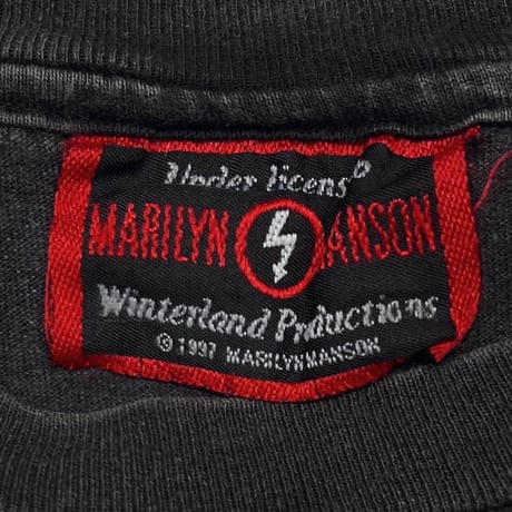 MARILYN MANSON MIDDLE FINGERS MANSON TAG FITS XL 9820