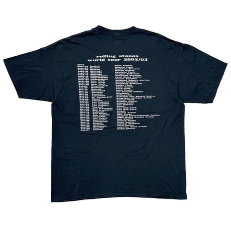 ROLLING STONES WORLD TOUR 2002-2003 LIP & TONGUE anvil XL 3928