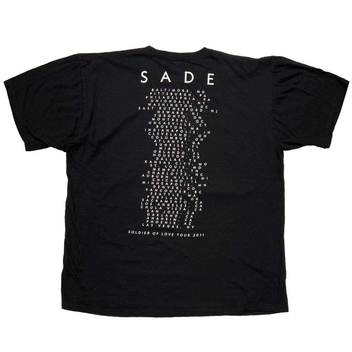 SADE SOLDIER OF LOVE TOUR 2011 TULTEX XL 6382 |