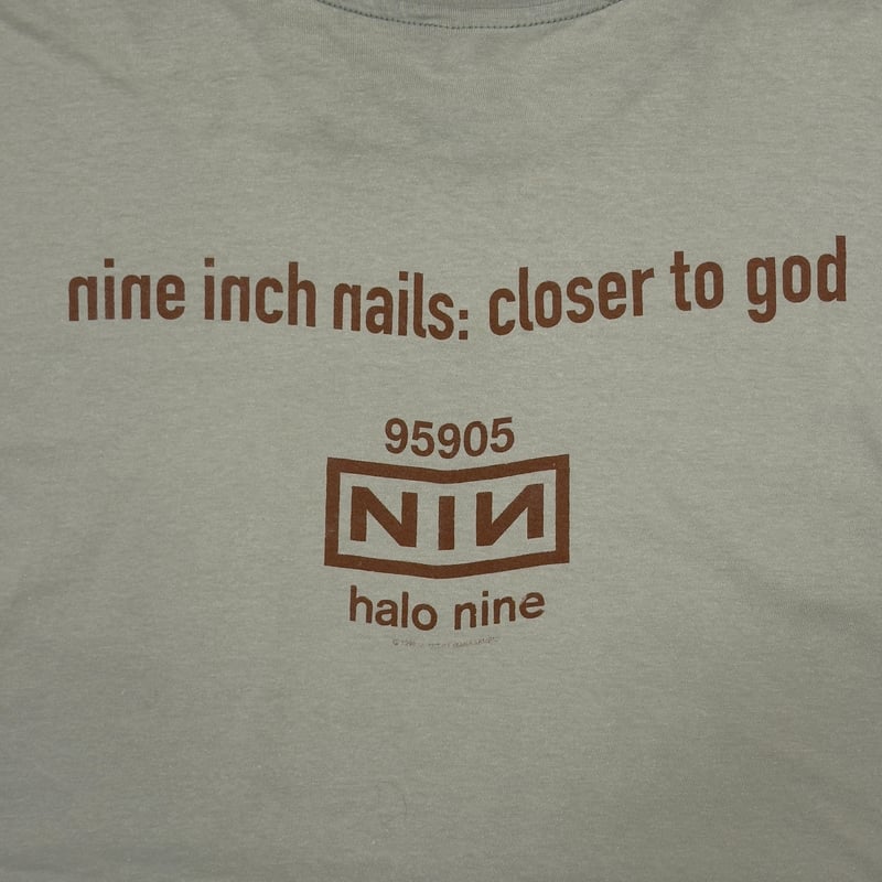 NINE INCH NAILS 1994 CLOSER TO GOD SAGE GREEN H