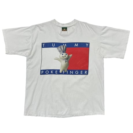 PILLSBURY TUMMY POKE FINGER TOMMY HILFIGER PARODY WHITE LOGOTEL XL 9102
