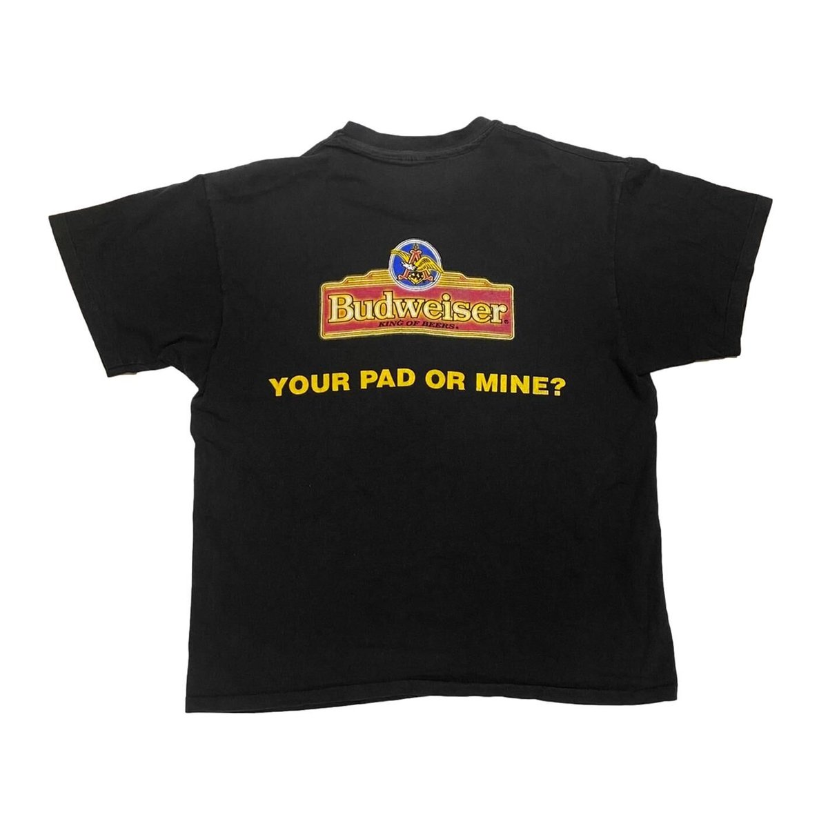BUDWEISER 1995 3 FROGS YOUR PAD OR MINE ? TEE F