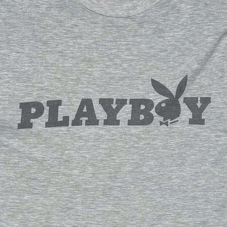 OLD&VINTAGE PLAYBOY RABBIT LOGO ASH GREY FITS LARGE 8469