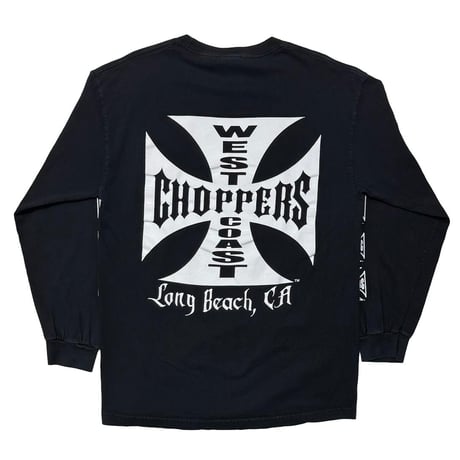 WEST COAST CHOPPERS IRON CROSS LS BLACK LARGE 8607