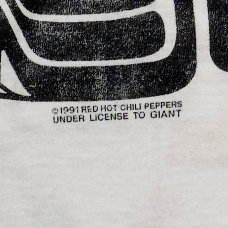 RED HOT CHILI PEPPERS 1991 DOUBLE SIDE Aztec WHITE GIANT LARGE 6927
