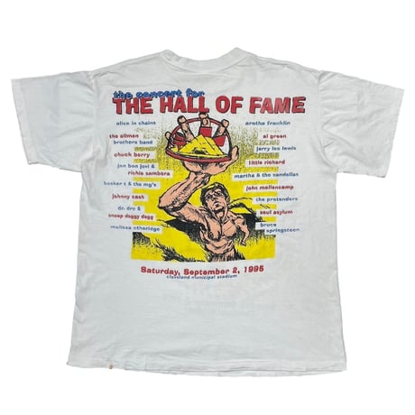 THE HALL OF FAME ROCK AND ROLL THE CONCERT 1995 WHITE XL 0898