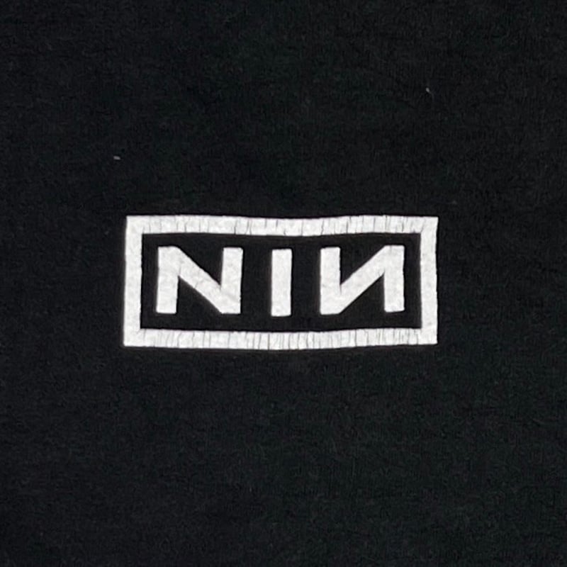 NINE INCH NAILS BOX LOGO LS FRUIT OF THE LOOM X