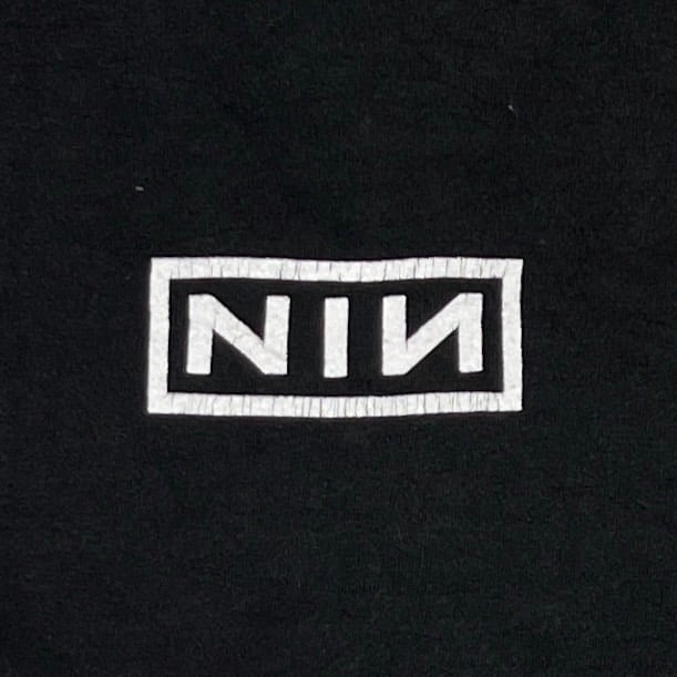 NINE INCH NAILS BOX LOGO LS FRUIT OF THE LOOM X