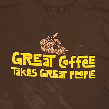 STARBUCKS GREAT COFFEE TAKES GREAT PEOPLE BROWN FITS LARGE 8293