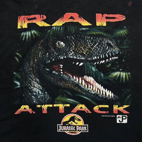 JURASSIC PARK RAP ATTACK 1993 SCREEN STARS FITS LARGE 4328