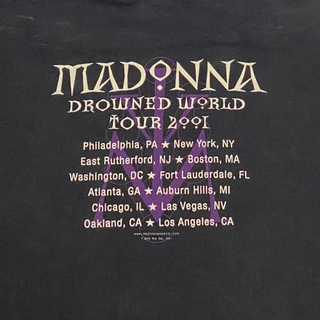 MADONNA DROWNED WORLD TOUR 2001 HANES XL 3012