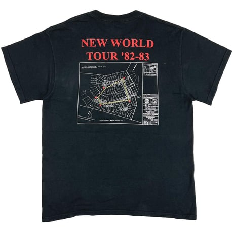 RUSH SIGNALS NEW WORLD TOUR '82-83 FRUIT OF THE LOOM LARGE 2750