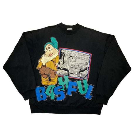 DISNEY VINTAGE SNOW WHITE BASHFUL SWEAT SHIRT FITS LARGE 1364