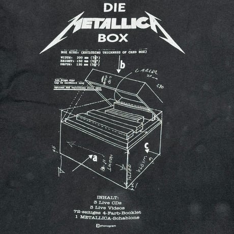 METALLICA LIVE SHIT BINGE&PURGE BLACK SCREEN STARS XL 9635