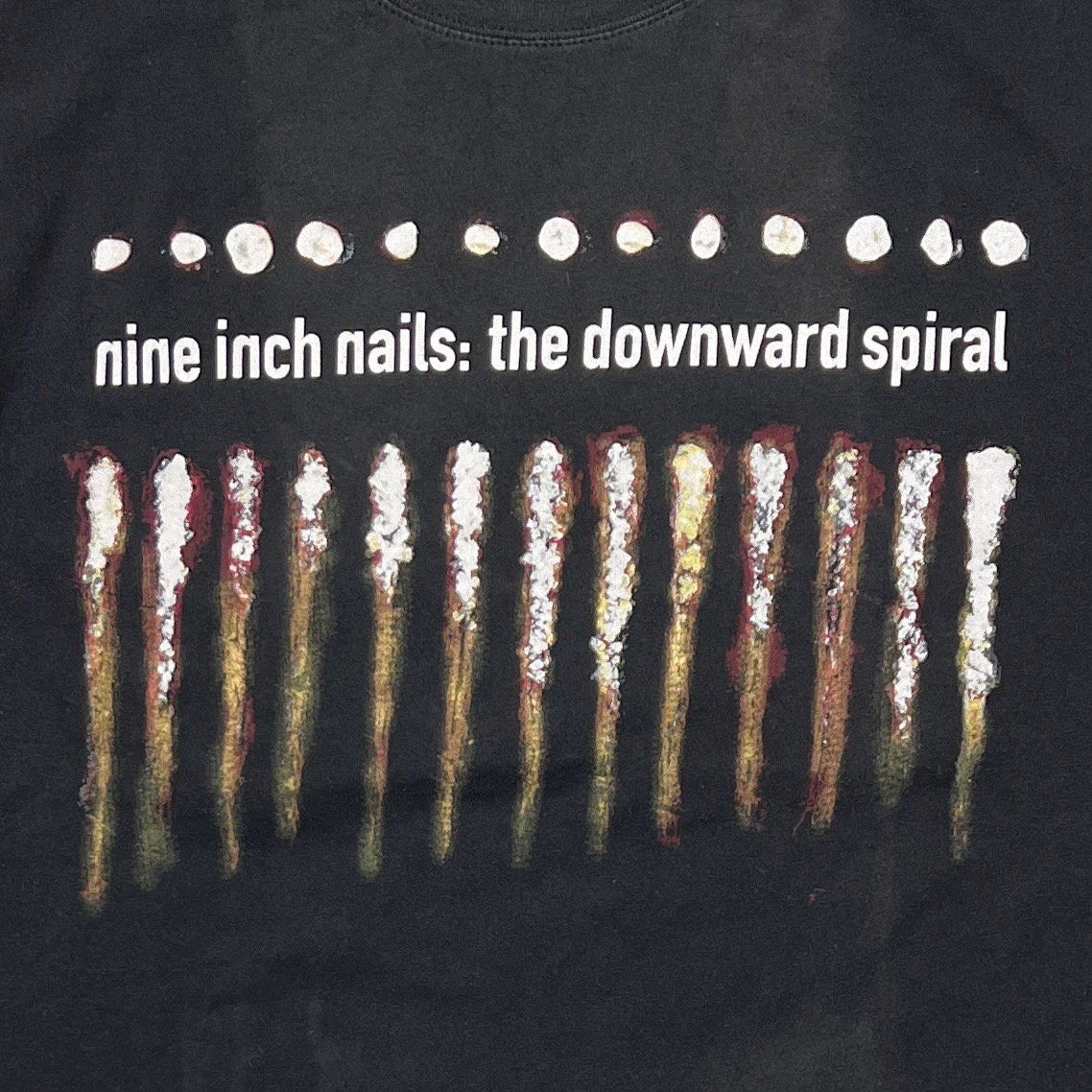 美品 y2k DOWNWARD SPIRAL M nine inch nails NINE INCH NAILS THE DOWNWARD SPIRAL Y2K GILDAN