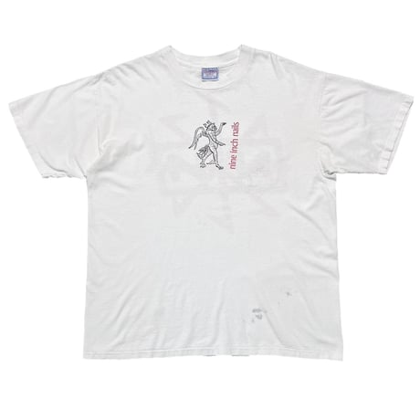 NINE INCH NAILS 1995 TOUR WHITE ALL SPORT XL 6832