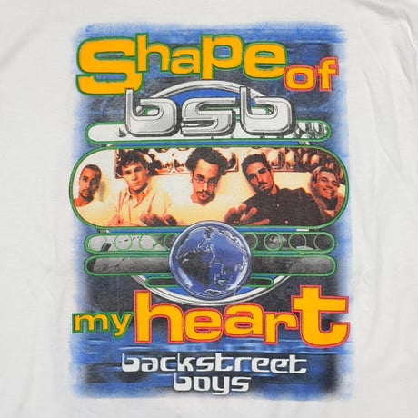 BACKSTREET BOYS SHAPE OF BSB MY HEART LS WHITE XL 7762