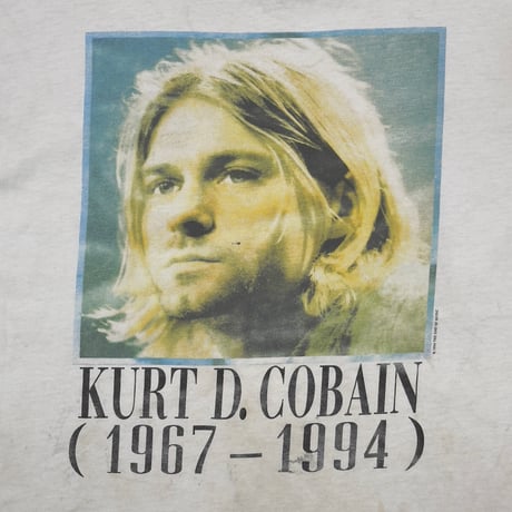 NIRVANA KURT COBAIN MEMORIAL ADULT GIANT BY TULTEX XL 6944