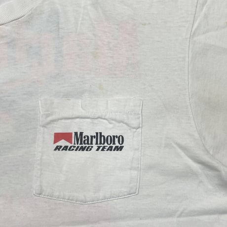 Marlboro RACING TEAM '90 POCKET TEE WHITE FRUIT OF THE LOOM XL
