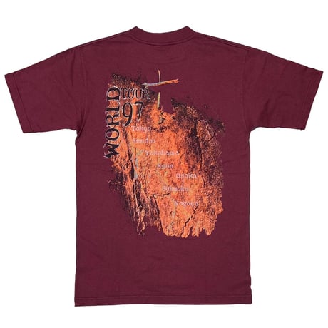 MEADETH CRYPTIC WRITINGS WORLD TOUR 1997 BURGUNDY giant MEDIUM 7733