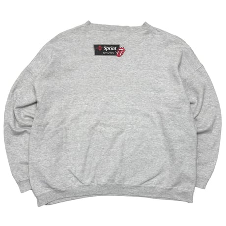 THE ROLLING STONES SPRINT PRESENTS WORLD TOUR 1997 CREWNECK SWEAT ASH GREY XXL 3166