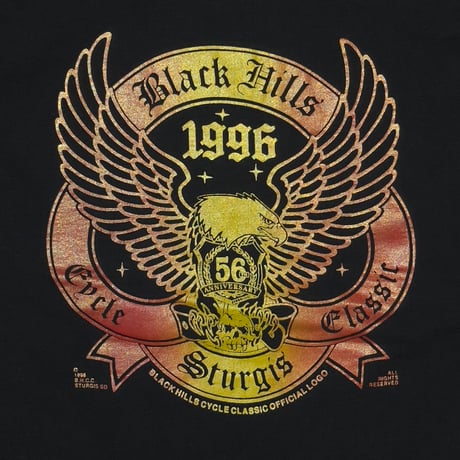 STURGIS 1996 BLACK HILLS CYCLE CLASSICS 50th ANNIVERSARY FRUIT OF THE LOOM LARGE 1392