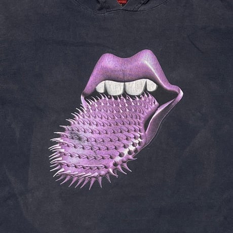 ROLLING STONES SPIKE TONGUE PURPLE HOODIE LS BROCKUM XL 0003