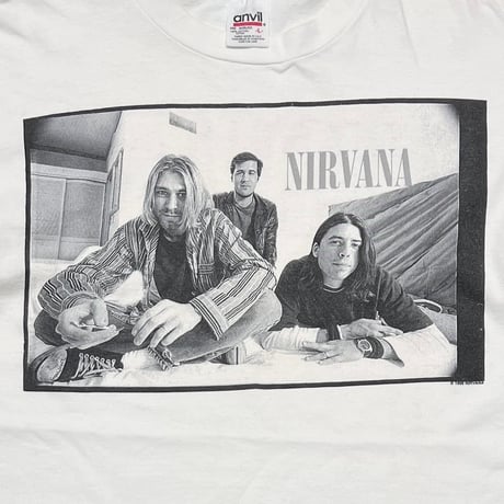 NIRVANA 1996 MEMBER MONOCHROME PORTRAIT WHITE ANVIL LARGE 1803