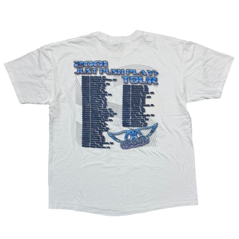 トップス 00s AEROSMITH SORAYAMA JUST PUSH PLAY M 00s AEROSMITH JUST PUSH PLAY Tour 2001 Hajime Sorayama Sexy Robot