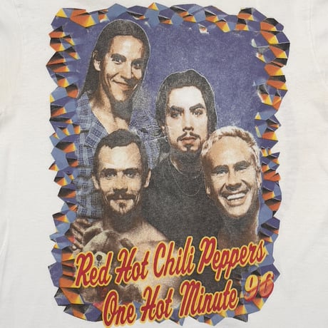 RED HOT CHILI PEPPERS ONE HOT MINUTE 1996 LS WHITE FITS LARGE 1860