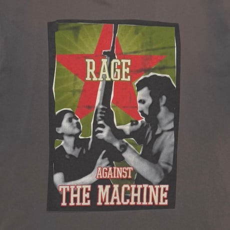 RAGE AGAINST THE MACHINE 2000 GUN STAR CHARCOAL FITS LARGE 9789