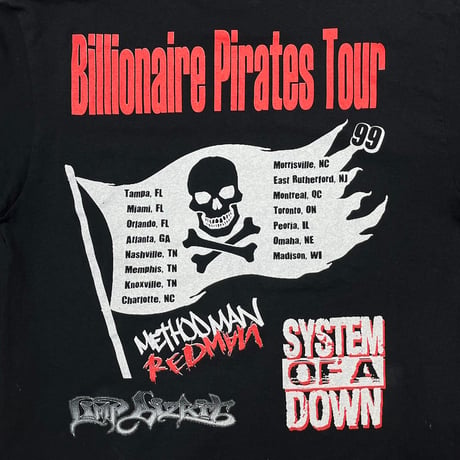 LIMP BIZKIT BILLIONAIRE PIRATES TOUR 1999 LS BLACK DELTA LARGE 4441