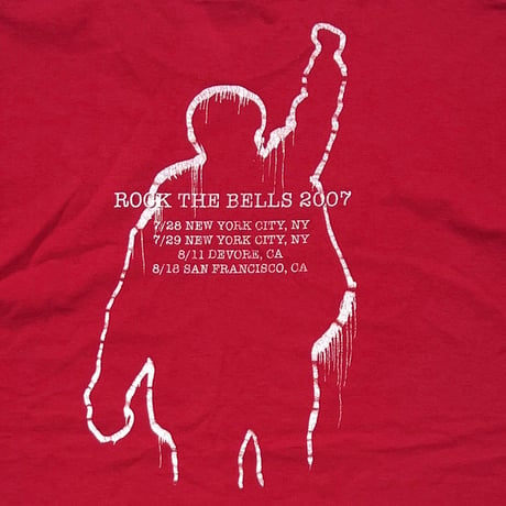 RAGE AGAINST THE MACHINE ROCK THE BELLS 2007 RED GIANT FITS XL 7263