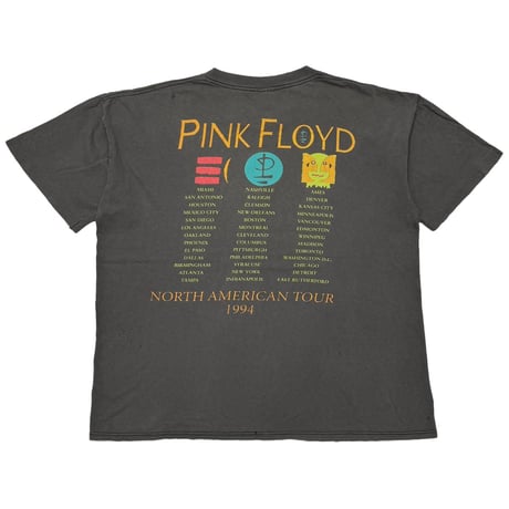PINK FLOYD NORTH AMERICAN TOUR 1994 ORANGE PRINT BROCKUM LARGE 7330